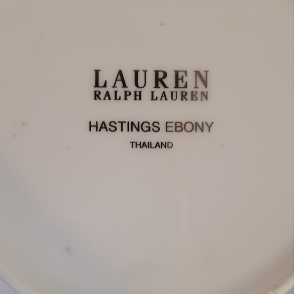 Lauren Ralph Lauren Hastings Ebony creamers with tray and lidded sugar bowl. - Picture 3 of 3